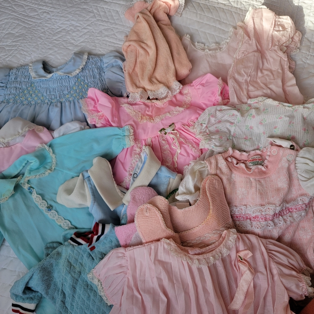 Bundle of vintage baby clothes